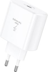 TRAVEL FAST CHARGER FONENG EU62 WITH OUTPUT USB C GAN 45W 3A WHITE