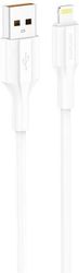 USB 2.0 CABLE FONENG XS01 USB A TO LIGHTNING 2.4A 1M WHITE