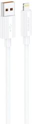USB 2.0 CABLE FONENG XS07 USB A TO LIGHTNING 2.4Α 1.2M WHITE