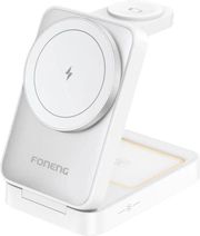 WIRELESS CHARGER MAGNETIC FOLDABLE 3IN1 FONENG CP126 15W WHITE