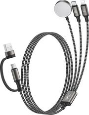 XO CX040 USB-A/USB-C TO WATCH CHARGER + 100W - C PORT CABLE + 12W APPLE PORT CABLE