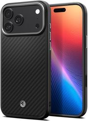 SPIGEN ENZO ARAMID T BLACK SILVER FOR IPHONE 17 PRO