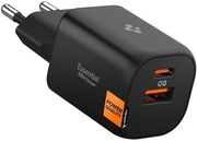 SPIGEN ESSENTIAL 35W WALL CHARGER EE352EU BLACK
