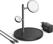 ANKER MAGGO 3 IN 1 WIRELESS CHARGING STAND BLACK 15W