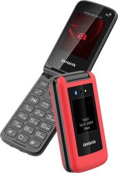 ΚΙΝΗΤΟAIWA SLIM BT CLAMSHELL 4G FLIP-STYLE DUAL SIM PHONE RED FP-30-4G/RD
