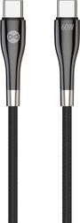 FOREVER SLEEK CABLE USB-C TO USB-C 2,0 M 60W BLACK