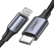 UGREEN US304 TYPE-C TO LIGHTNING CABLE 20W 3A 1M BLACK