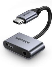 UGREEN CM193 TYPE-C TO TYPE-C / 3.5MM AUDIO ADAPTER GREY