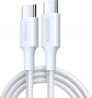 UGREEN TYPE-C TO TYPE-C CABLE L501 60W 3A 2M WHITE