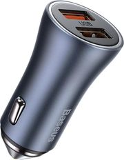 BASEUS CAR CHARGER GOLDEN CONTACTOR PRO DUAL 40W 3A 2 X USB-A GREY CCJD-A0G