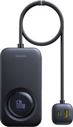 BASEUS CAR CHARGER PRIMETRIP VW1 105W 3A 3 X USB-A - 2 X TYPE-C BLACK C00069000121-00