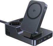 BASEUS NOMOS ND11 QI DESKTOP CHARGER 6IN1 67W 3.35A 1 X USB-A - 2 X SCHUKO - 2 X TYPE-C BLACK