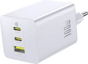 BASEUS WALL CHARGER ENERFILL FE11 100W 5A 1 X USB-A - 2 X TYPE-C WHITE P10182102213-00