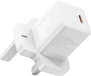 BASEUS WALL CHARGER GAN5 UK 30W 3A 1 X TYPE-C WHITE P10110906213-00