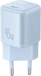 BASEUS WALL CHARGER PICOGO 45W 3A 1 X TYPE-C BLUE