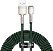 BASEUS CAFULE METAL SERIES 18W 2.4A USB-A TO LIGHTNING CABLE 2M GREEN