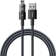 BASEUS DISPLAY 2 12W 2.4A USB-A TO LIGHTNING CABLE 2M BLACK