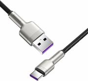 BASEUS CAFULE METAL SERIES 66W 6A USB-A TO TYPE-C CABLE 2M BLACK