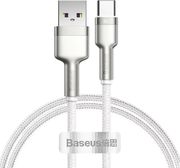 BASEUS CAFULE METAL SERIES 66W 6A USB-A TO TYPE-C CABLE 2M BLACK