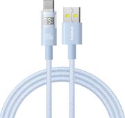 BASEUS DISPLAY 2 100W 5A USB-A TO TYPE-C CABLE 1M BLUE