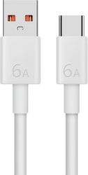 HUAWEI 66W 6A USB-A TO TYPE-C CABLE 1M WHITE