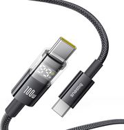 BASEUS DISPLAY 2 100W 5A TYPE-C TO TYPE-C CABLE 1M BLACK