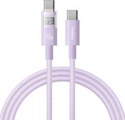 BASEUS DISPLAY 2 100W 5A TYPE-C TO TYPE-C CABLE 2M PURPLE