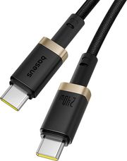 BASEUS DURA SERIES 240W TYPE-C TO TYPE-C CABLE 1M GOLD BLACK