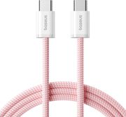BASEUS DYNAMIC 4 SERIES 100W 5A TYPE-C TO TYPE-C CABLE 1M PINK