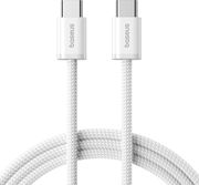 BASEUS DYNAMIC 4 SERIES 100W 5A TYPE-C TO TYPE-C CABLE 1M WHITE