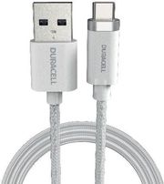 USB 2.0 CABLE DURACELL BRAIDED KEVLAR USB A TO USB C 15W 1M WHITE