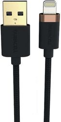 USB 2.0 CABLE DURACELL BRAIDED KEVLAR USB A TO MFI LIGHTNING 15W 2M BLACK