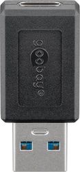 GOOBAY 45400 USB 3.0 SUPERSPEED ADAPTER USB-A TO USB-C BLACK