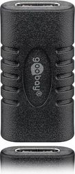 GOOBAY 45401 USB-C TO USB-C ADAPTER, COUPLING, BLACK
