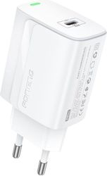 TRAVEL FAST CHARGER FONENG EU65 WITH OUTPUT USB C PD 20W 3A WHITE