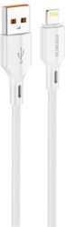 USB 2.0 CABLE FONENG XS11 BRAIDED USB A TO LIGHTNING 2.1A 1M WHITE