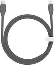 BASEUS ΚΑΛΩΔΙΟ USB-C ΣΕ LIGHTNING JELLY, 20W, 1.2M (ΜΑΥΡΟ)