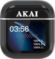 AKAI BTE-J600BK AENC ΑΣΥΡΜΑΤΑ ΑΚΟΥΣΤΙΚΑ BLUETOOTH 6.0 ΜΕ ANC/ENC &amp; ΘΗΚΗΜΑΥΡΑ