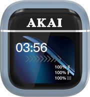 AKAI BTE-J600BL AENC ΑΣΥΡΜΑΤΑ ΑΚΟΥΣΤΙΚΑ BLUETOOTH 6.0 ΜΕ ANC/ENC &amp; ΘΗΚΗ ΜΠΛΕ