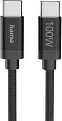 ΚΑΛΩΔΙΟ HAMA TYPE-C 3 Μ 100W ΜΑΥΡΟ 201749