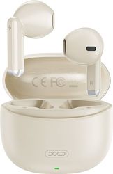 XO X33 BEIGE COLOR BLUETOOTH ΑΚΟΥΣΤΙΚΑ HANDSFREE ΜΕ ΘΗΚΗ ΦΟΡΤΙΣΗΣ