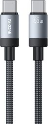 CHARGING CABLE WK WDC-98 USB-C TO USB-C PD 65W 1M ΒLACK