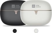 AGM BUDS 5 ΑΚΟΥΣΤΙΚΑ BLUETOOTH 5.4 ΜΕ 13MM DUAL SPEAKERS ANC/ENC &amp; TOUCH CONTROL IPX4 ΜΑΥΡΟ