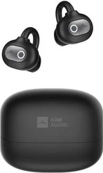 AGM OPEN BUDS 1 OPEN-EAR ΑΚΟΥΣΤΙΚΑ BLUETOOTH 5.4 ΜΕ ANC &amp; LED DISPLAY IPX4 ΜΑΥΡΟ