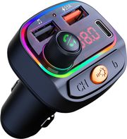 OSIO OFT-4265BT BLUETOOTH FM TRANSMITTER ΑΥΤΟΚΙΝΗΤΟΥ ΜΕ 1ΧUSB-A + 1ΧUSB-C ΜΑΥΡΟ