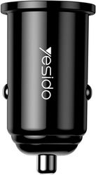 YESIDO Y38 CAR CHARGER 18W 3A 1 X USB-A BLACK