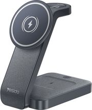 YESIDO DS26 3IN1 15W 1.67A WIRELESS CHARGER GREY