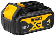 ΜΠΑΤΑΡΙΑ DEWALT 18V 4AH LI-ION XR DCB182