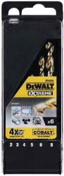 ΣΕΤ 6 ΤΕΜ DEWALT ΤΡΥΠΑΝΙΑ ΚΟΒΑΛΤΙΟΥ EXTREME HSS-CO Φ2-8ΜΜ DT4956