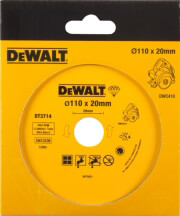 DEWALT ΔΙΑΜΑΝΤΟΔΙΣΚΟΣ ΚΟΠΗΣ ΠΛΑΚΙΔΙΩΝ DEWALT 110Χ20Χ1.6MM 5MM DT3714